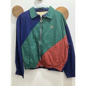 Vtg 1990s Regatta Jacket Mens LRG Windbreaker Color Block Nautical Sport Sailing